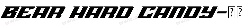 Bear hard candy字体转换